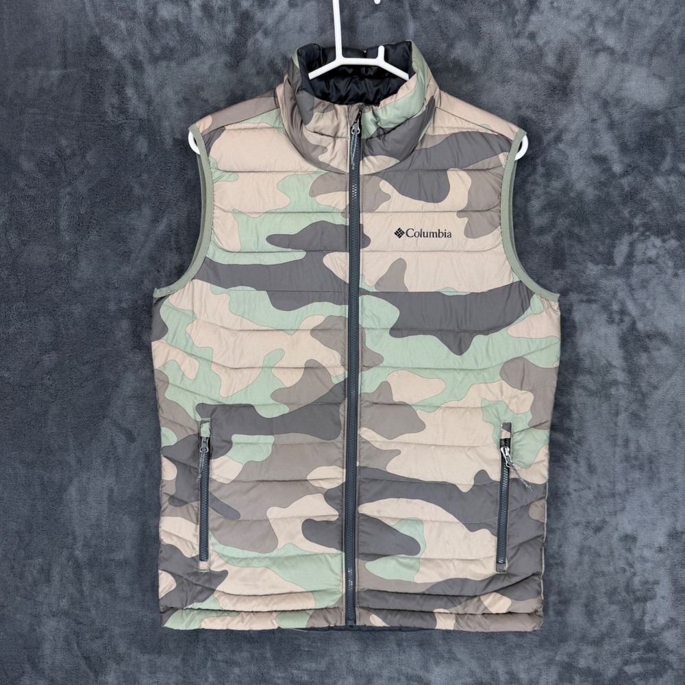Columbia Camouflage Vest - Green, Gray, Tan